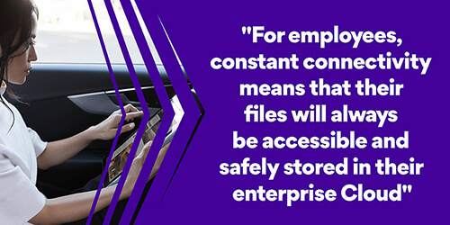 eSIM constant connectivity enterprise cloud