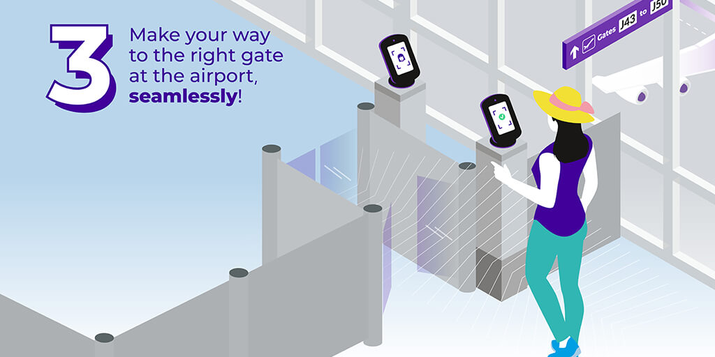 Make your way to the right gate at the airport, seamlessly!