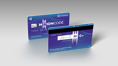 MOTION CODE™ credit card