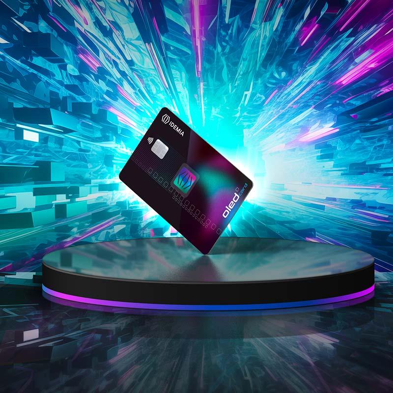 Cartes de paiement lumineuses