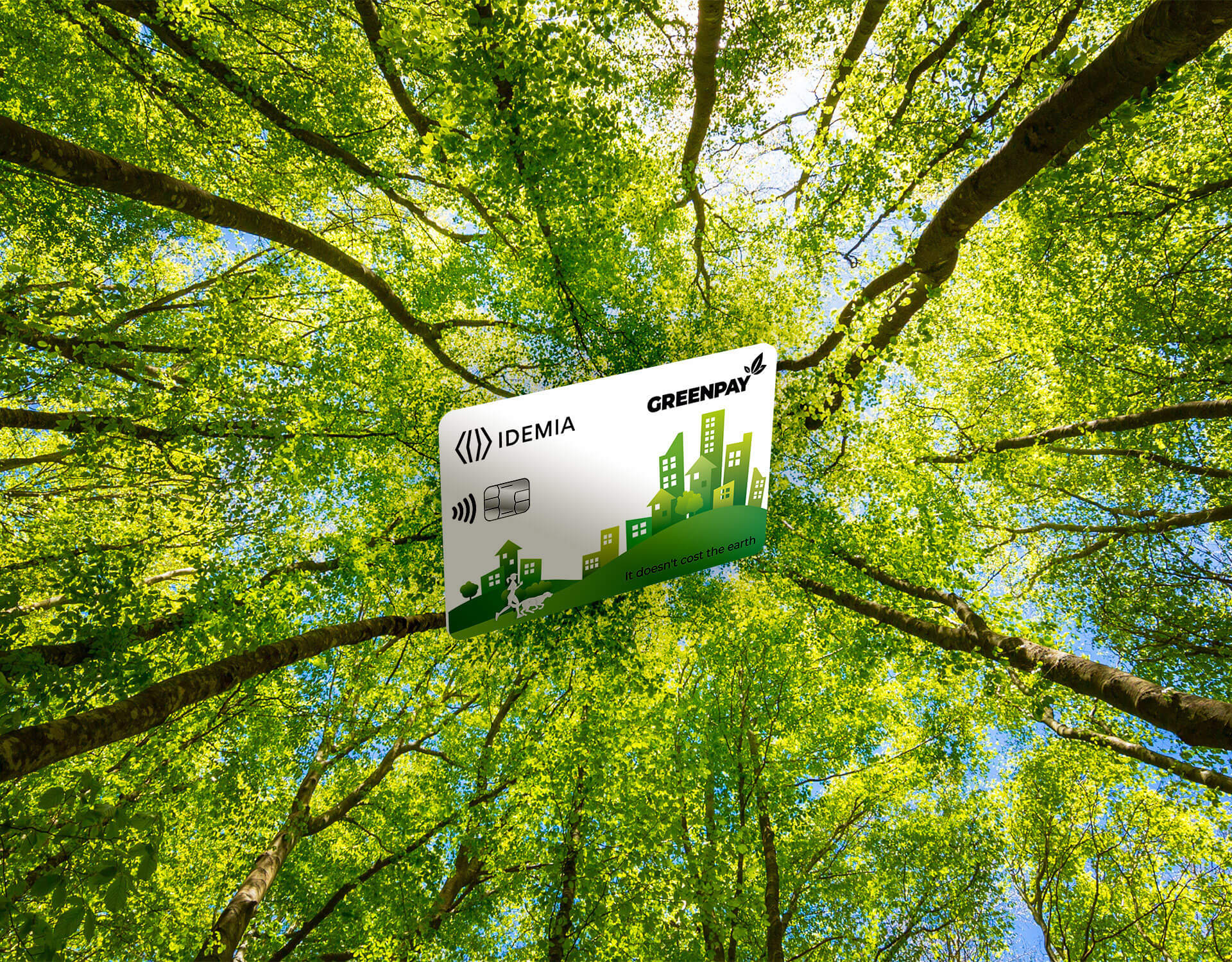 IDEMIA GREENPAY Recycled plastic cards